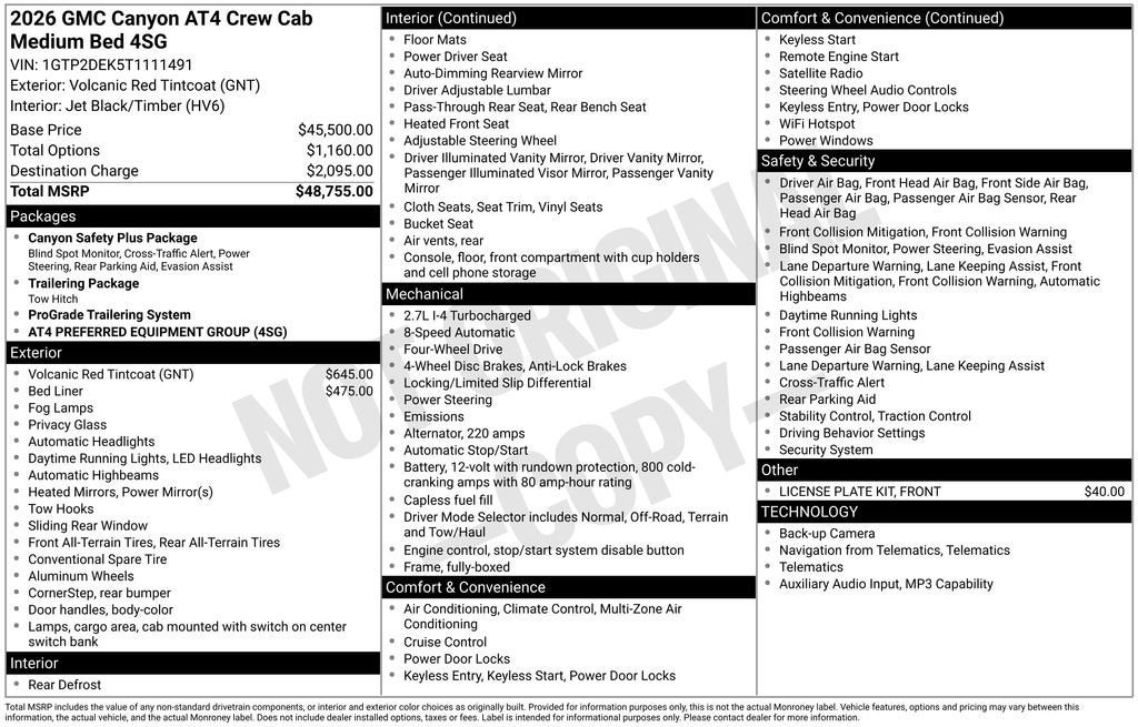 2026 GMC Canyon AT4
