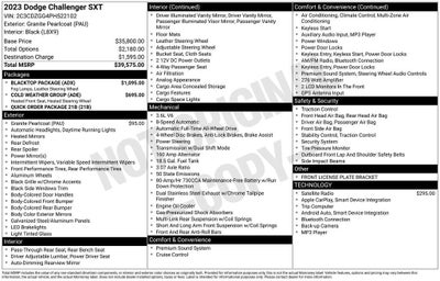 2023 Dodge Challenger SXT
