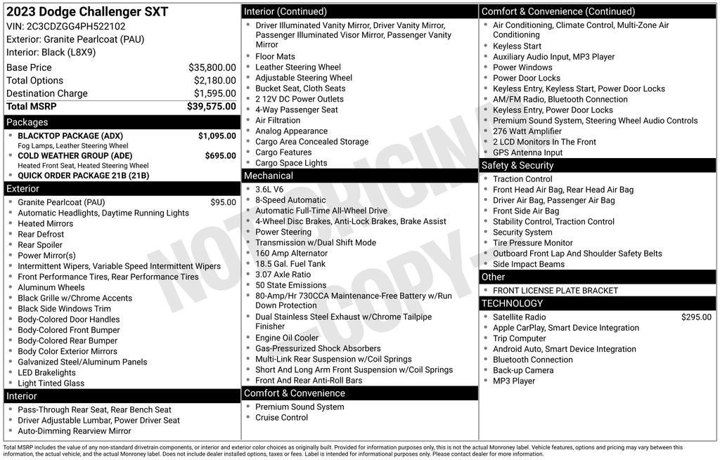 2023 Dodge Challenger SXT