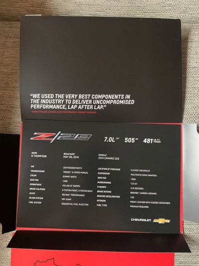 2014 Chevrolet Camaro Z/28