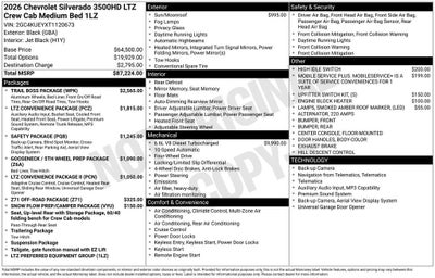 2026 Chevrolet Silverado 3500 HD LTZ