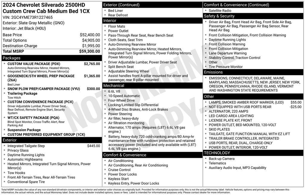 2024 Chevrolet Silverado 2500 HD Custom