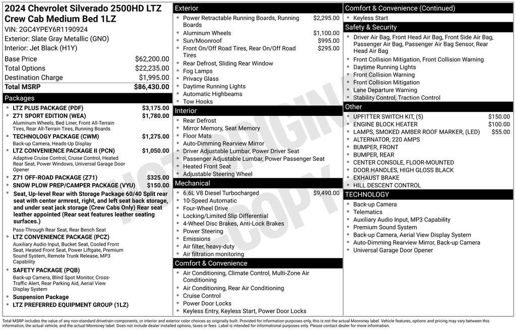 2024 Chevrolet Silverado 2500 HD LTZ