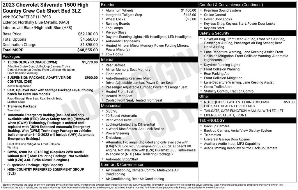 2023 Chevrolet Silverado 1500 High Country