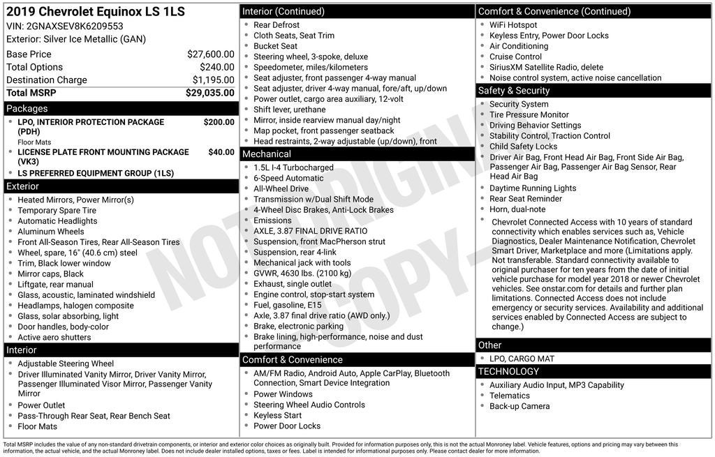 2019 Chevrolet Equinox LS
