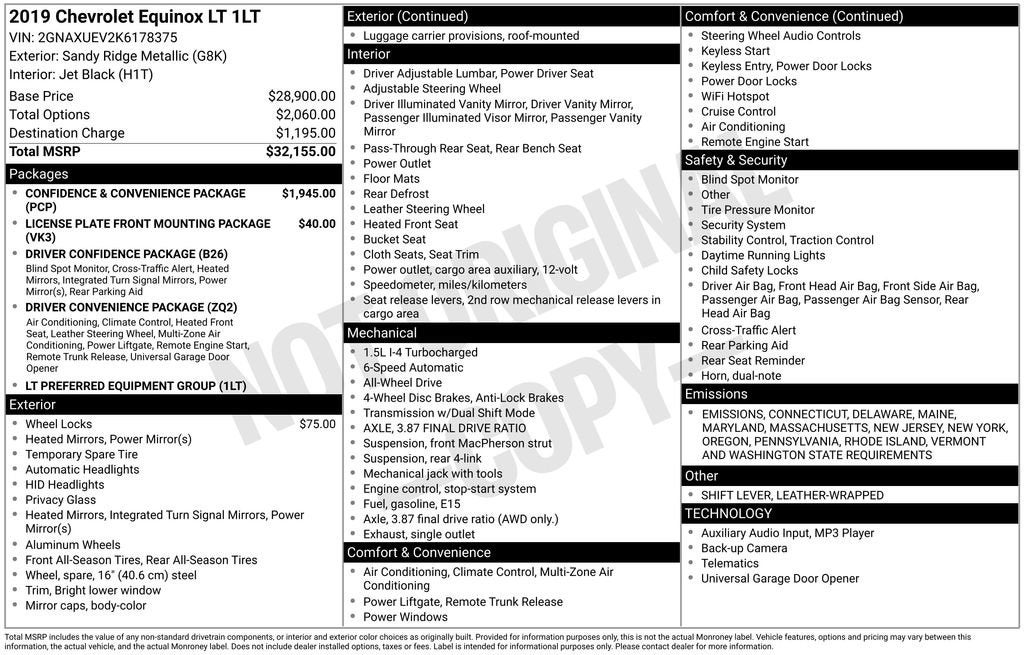2019 Chevrolet Equinox LT