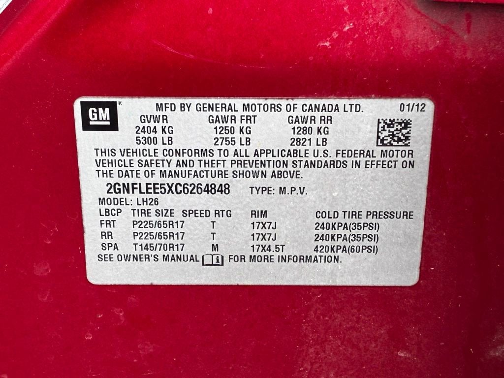 2012 Chevrolet Equinox LT w/1LT