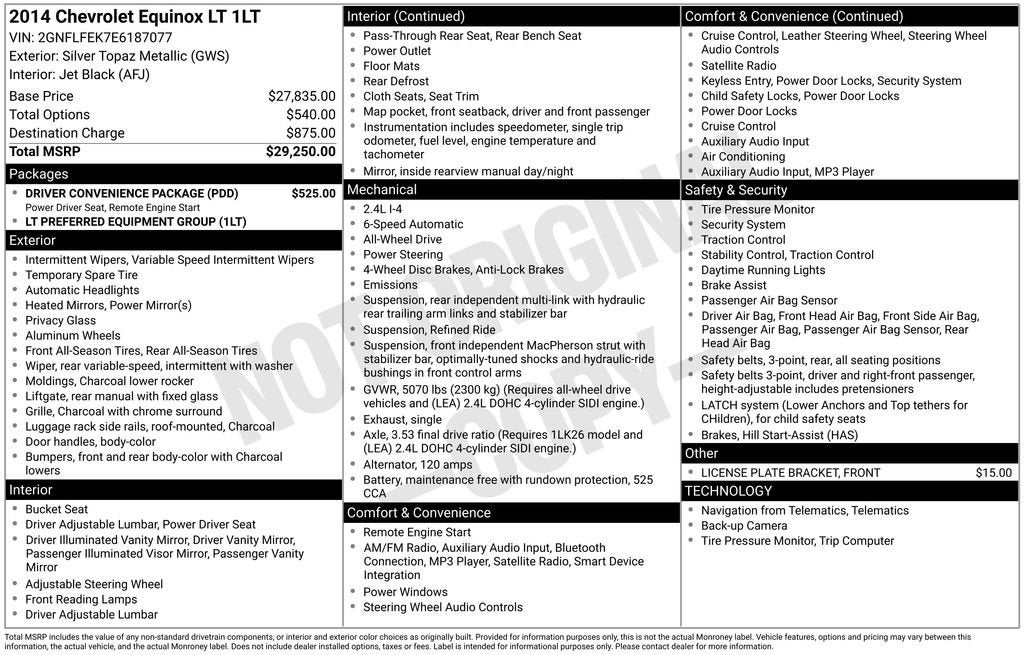 2014 Chevrolet Equinox LT