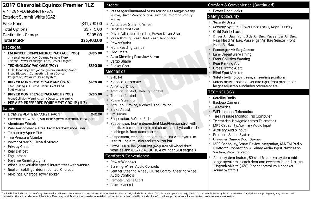 2017 Chevrolet Equinox Premier