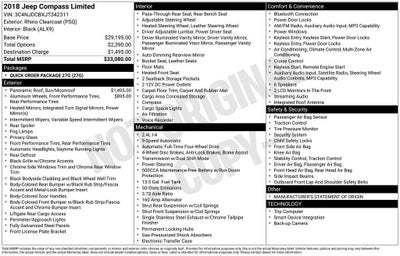 2018 Jeep Compass Limited