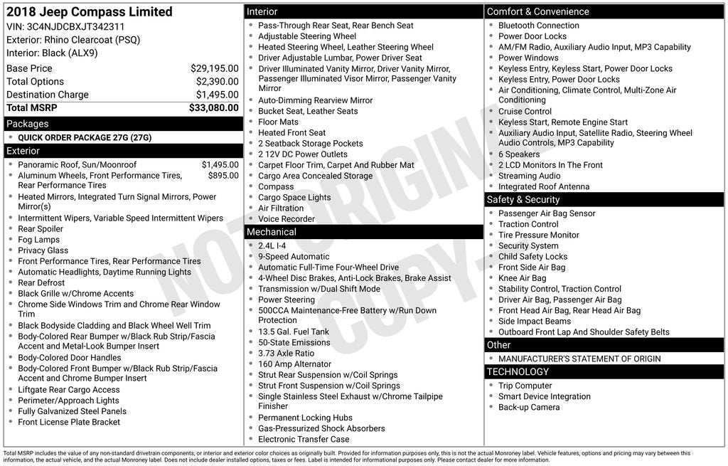 2018 Jeep Compass Limited