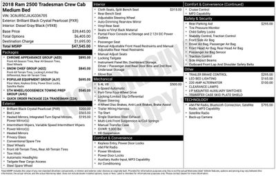 2018 RAM 2500 Tradesman