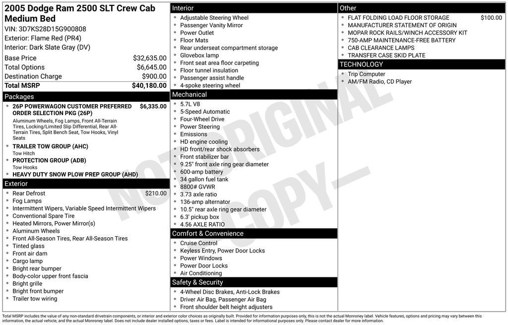 2005 Dodge Ram 2500 SLT
