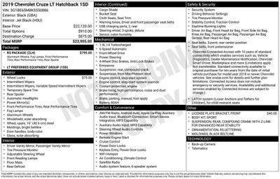 2019 Chevrolet Cruze LT