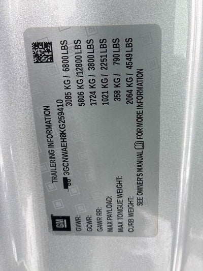 2019 Chevrolet Silverado 1500 Work Truck