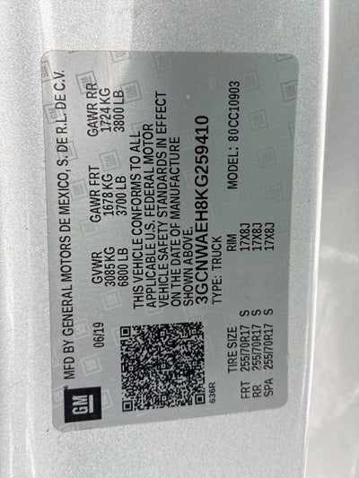 2019 Chevrolet Silverado 1500 Work Truck