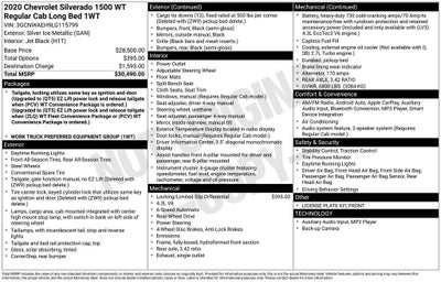 2020 Chevrolet Silverado 1500 WT