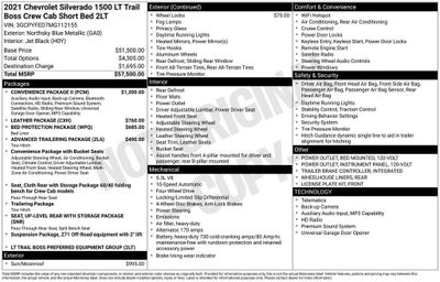 2021 Chevrolet Silverado 1500 LT Trail Boss