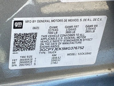 2021 Chevrolet Silverado 1500 LT