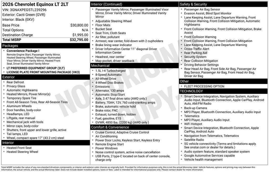 2026 Chevrolet Equinox LT