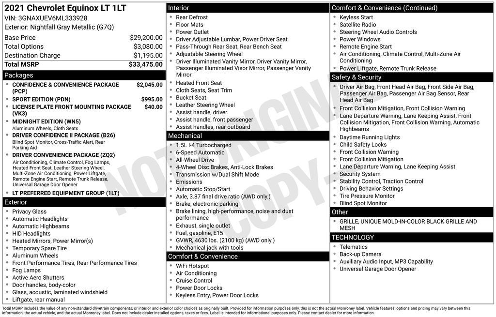 2021 Chevrolet Equinox LT