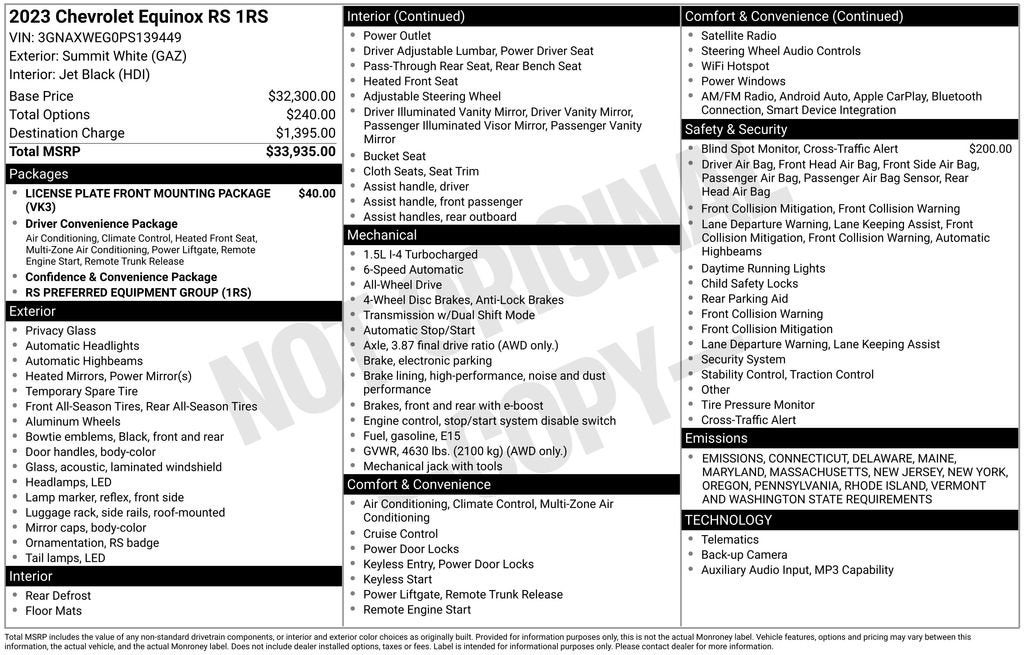 2023 Chevrolet Equinox RS