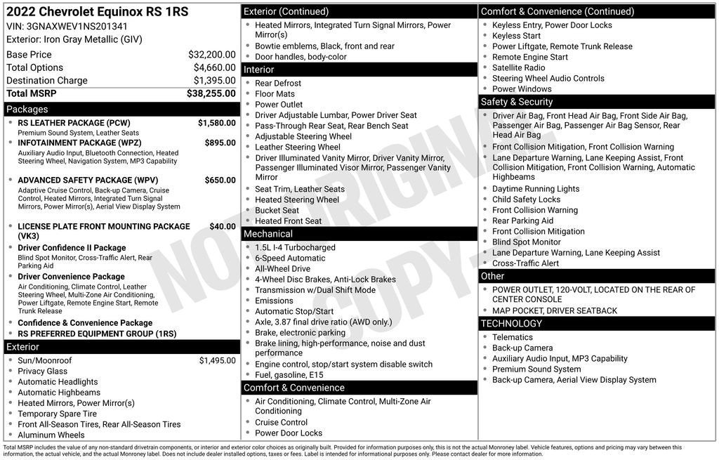 2022 Chevrolet Equinox RS