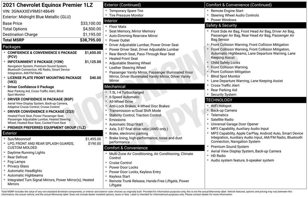 2021 Chevrolet Equinox Premier
