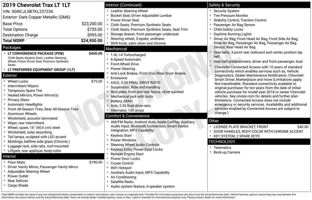 2019 Chevrolet Trax LT