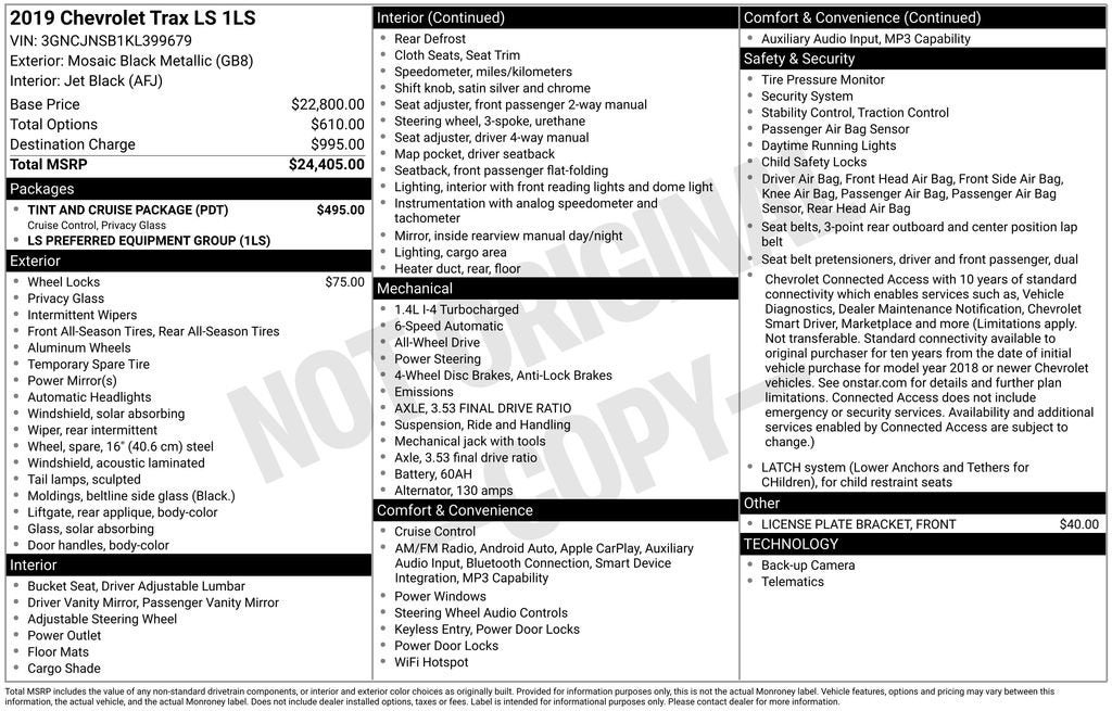 2019 Chevrolet Trax LS