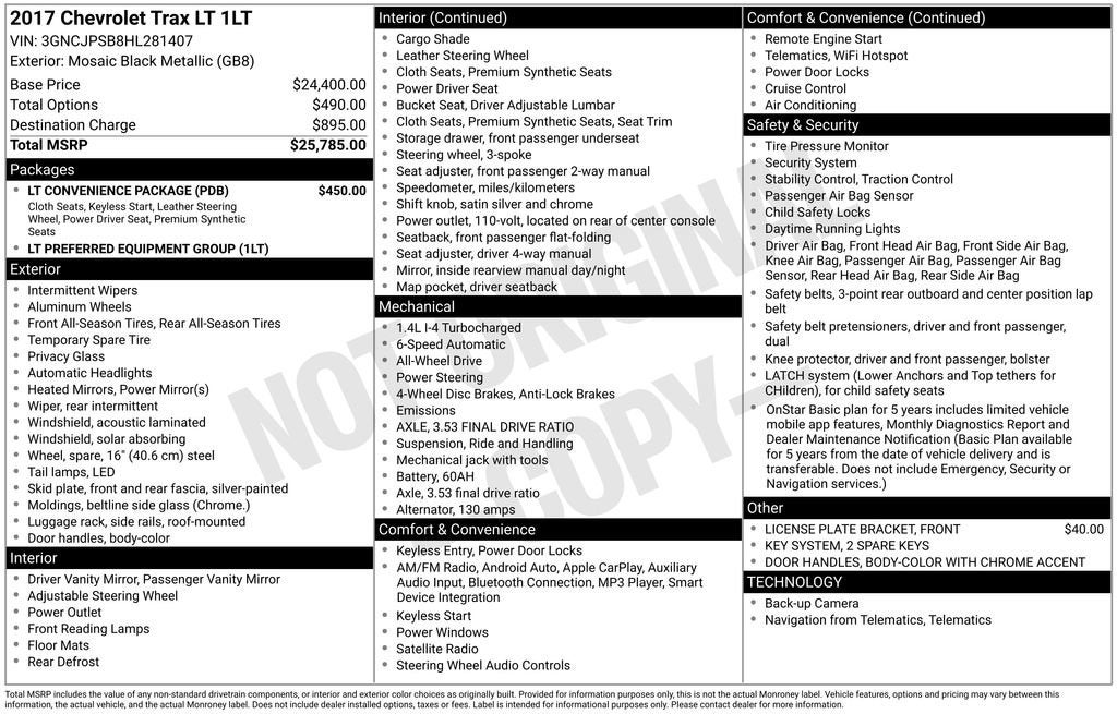 2017 Chevrolet Trax LT