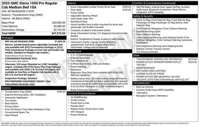 2025 GMC Sierra 1500 Pro