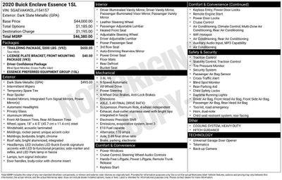 2020 Buick Enclave Essence