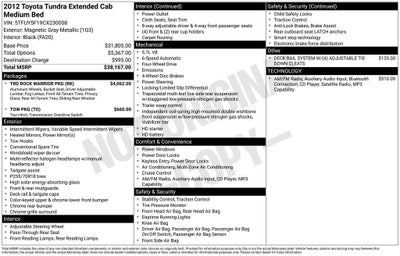 2012 Toyota Tundra Grade 5.7L V8