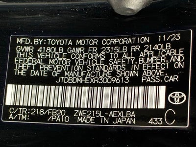 2024 Toyota Corolla Hybrid LE