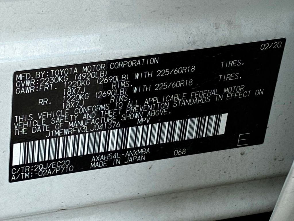 2020 Toyota RAV4 Hybrid XSE