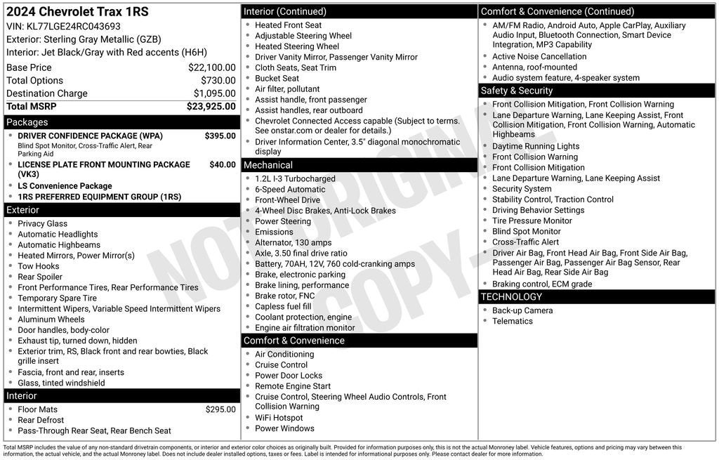 2024 Chevrolet Trax 1RS
