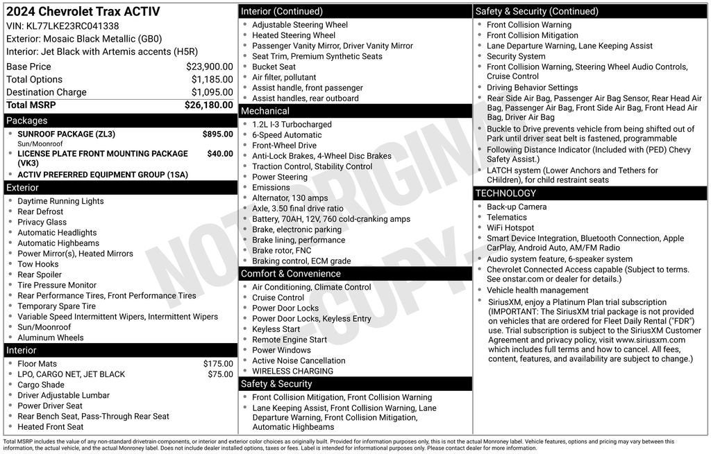 2024 Chevrolet Trax ACTIV