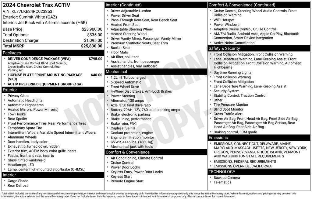 2024 Chevrolet Trax ACTIV