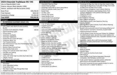 2024 Chevrolet Trailblazer RS
