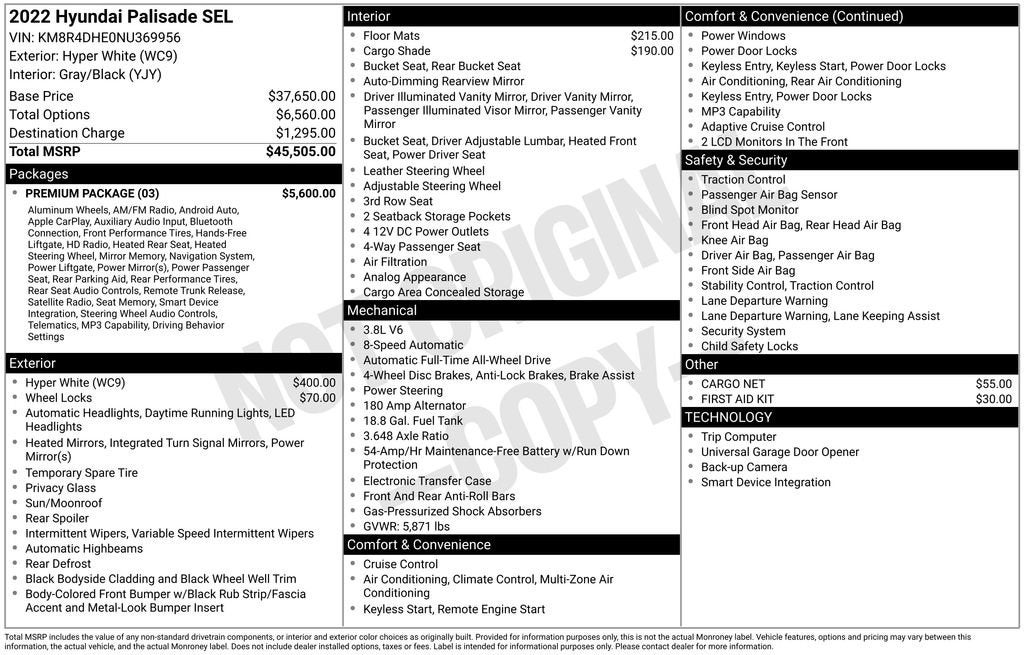 2022 Hyundai Palisade SEL