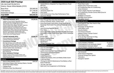 2020 Audi SQ5 Prestige
