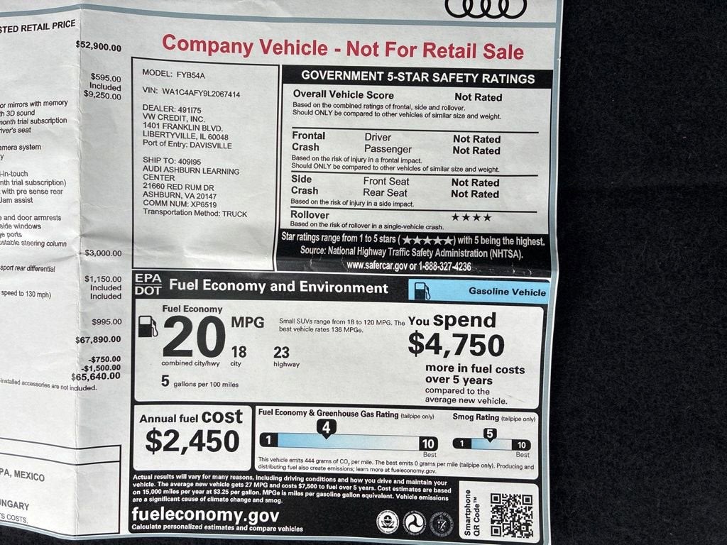 2020 Audi SQ5 Prestige