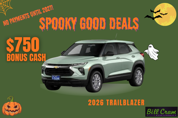 2026 Chevy Trailblazer.$750 Bonus Cash.