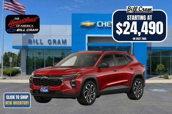 2026 Chevy Trax. $500 Bonus Cash on select models + 2.9% APR