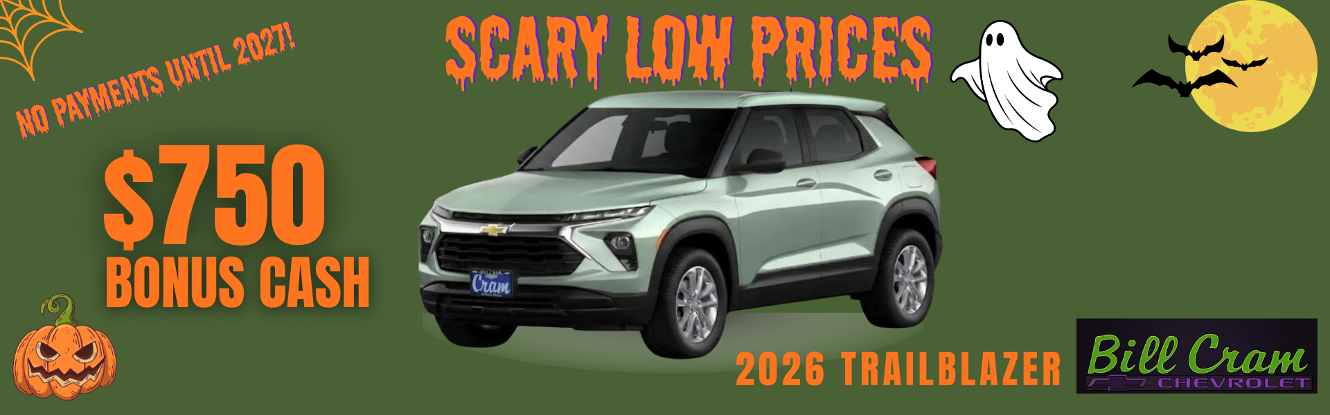 2026 Chevy Trailblazer.$750 Bonus Cash.