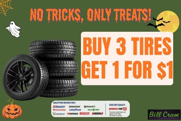 Buy 3, get 1 for $1 on select tire with installation
