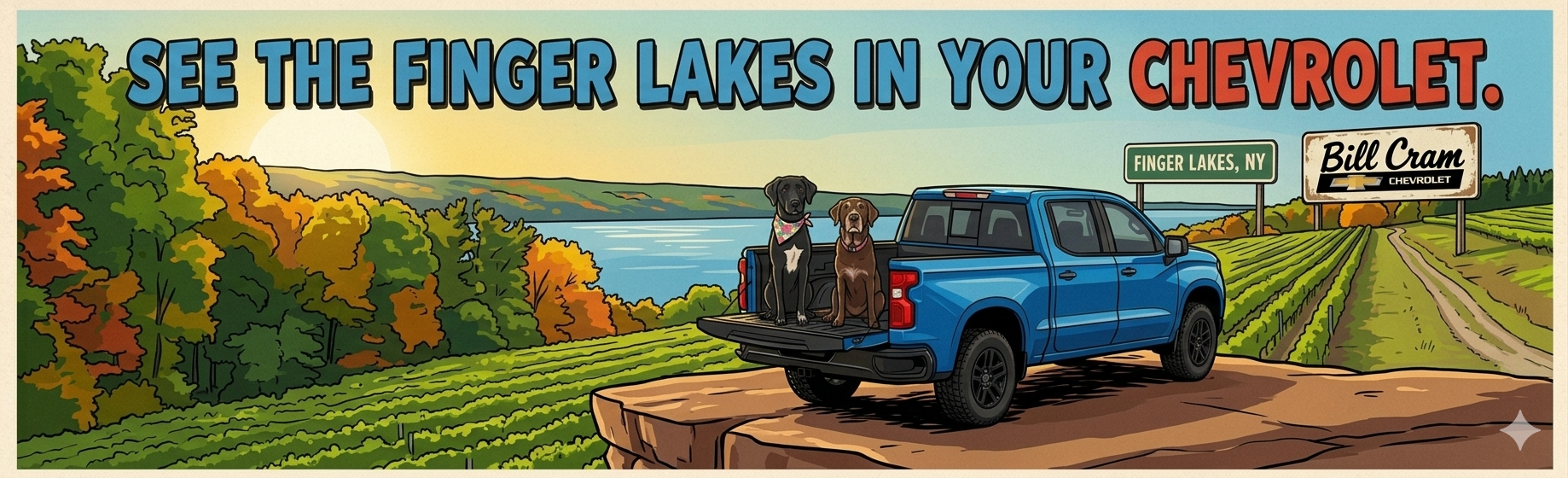Visit the fingers lake banner